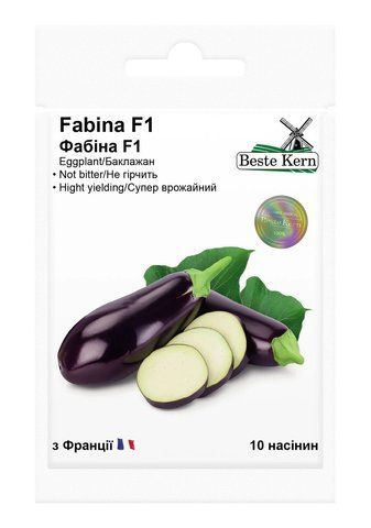 Насіння баклажана Фабіна F1 10 шт, Кіссон 2421155598 фото