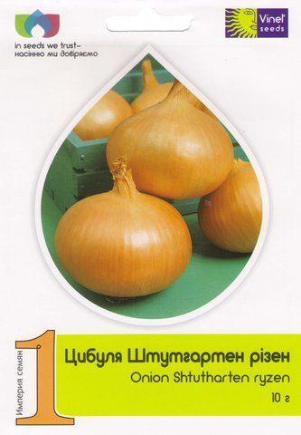 Насіння цибулі ріпчастої Штутгарт Різен 10 г, Vinel' Seeds 662057505 фото
