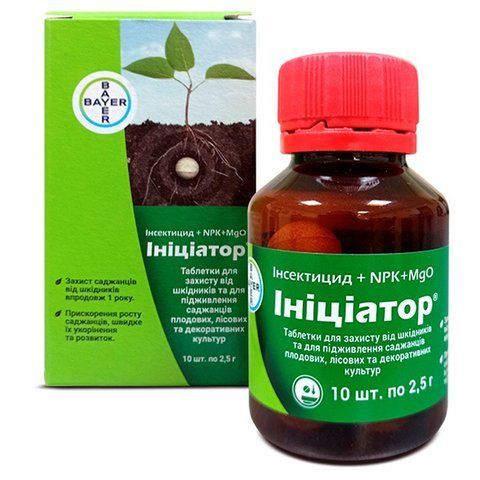 Инициатор 25 г (10 шт по 2,5 г) инсектицид + NPK + MgO, Bayer 543227372 фото