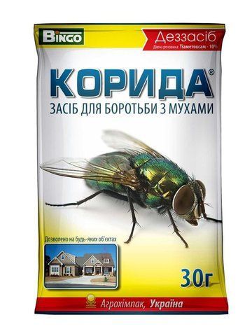 Корида 10 г інсектицид для знищення мух та ґедзів, Агрохімпак 713475107 фото
